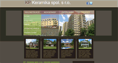Desktop Screenshot of kpkeramika.cz