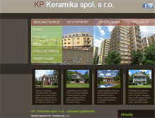 Tablet Screenshot of kpkeramika.cz